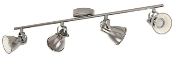 Eglo 96555 Spot SERAS GU10 4X3W L:77cm B:6,5cm Stahl nickel-antik, creme