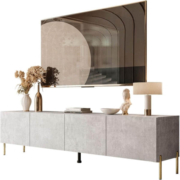 Lookway Lowboard COLGANTE BETON 200 TV-Schrank mit Metallbeinen