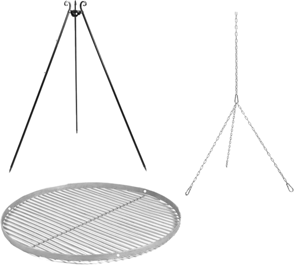 Cook King Schwenkgrill, Höhe 180 cm, Ø 70 cm, Edelstahl