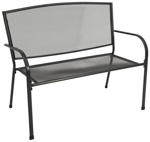 Bank CLASSIC 2-sitzer, Streckmetall anthrazit