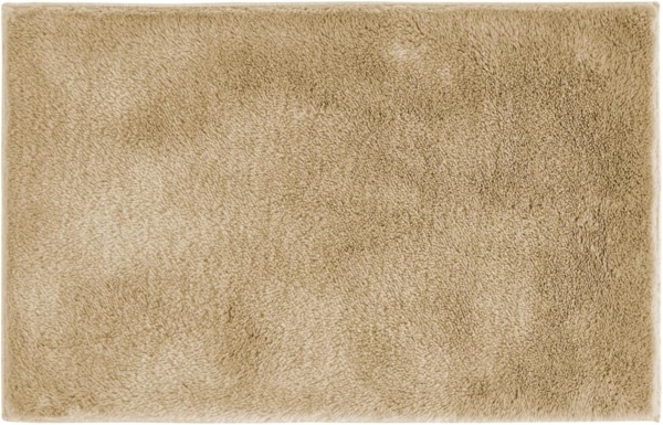 andiamo Badematte rutschfest Florida - Badezimmerteppich weich und flauschig - Badteppich rutschfest waschbar Duschvorleger Badvorleger für Badezimmer 40x60 cm Taupe