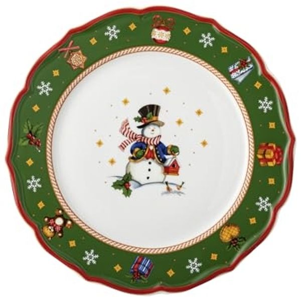 Hutschenreuther Teller Flach 33 cm Happy Wintertime Green