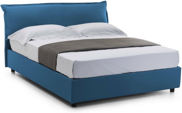 Talamo Italia - Cloe Doppelbett, Bettkasten mit abnehmbarem Bezug, gepolstertem Kopfteil und Bettkastenrahmen, 100 % Made in Italy, geeignet für Matratzen 160x200 cm, Blau Bild 6
