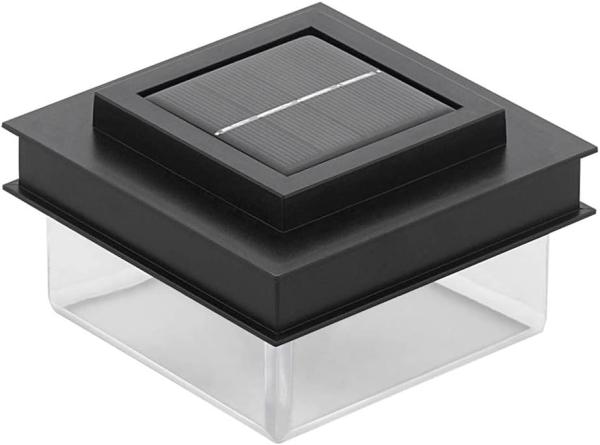 Eglo 48839 Solarleuchte Z_SOLAR schwarz LED 8X0,5W L:11cm B:11cm H:6. 6cm mit Schalter ein/aus