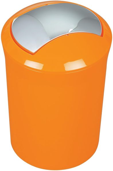 Spirella Design Kosmetikeimer 10. 14382 "Sydney" mit Schwingdeckel 5 Liter (ØxH): 19x30 cm Orange