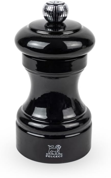 Peugeot Bistro Pfeffermühle 10 cm Schwarz lackiertes Holz