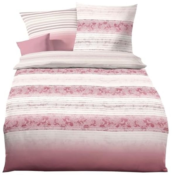 JACK Bettwäsche JACK by Kaeppel 135x200cm Paisley Rosenholz Rosa, Biber, 2 teilig, mit modernem Paisleymotiv, kuschelige Oberfläche