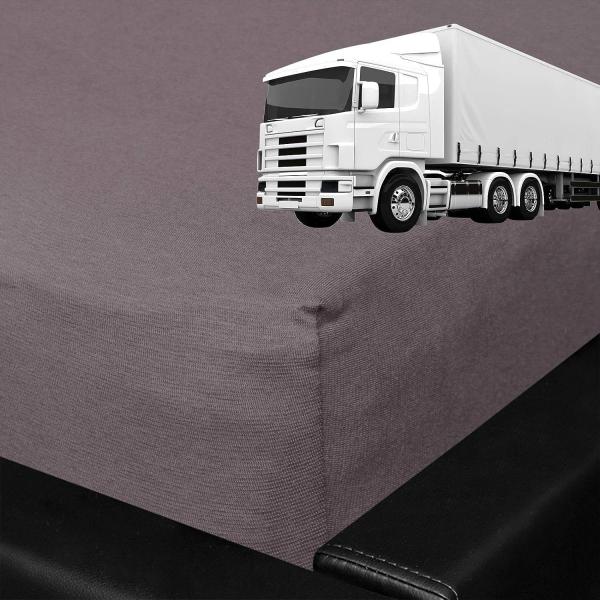 BettwarenShop Spannbettlaken für LKW Truck Matratzen|60x200 cm| graphit