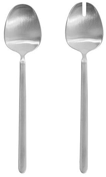 Blomus STELLA Salatbesteck, Besteck, Essbesteck, Tischbesteck, Edelstahl matt, Edelstahl, 63952