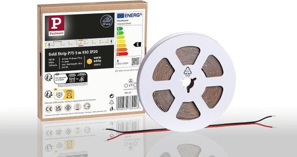 Paulmann 78442 Pro LED Strip Gold P75 930 3000K 24V 5m