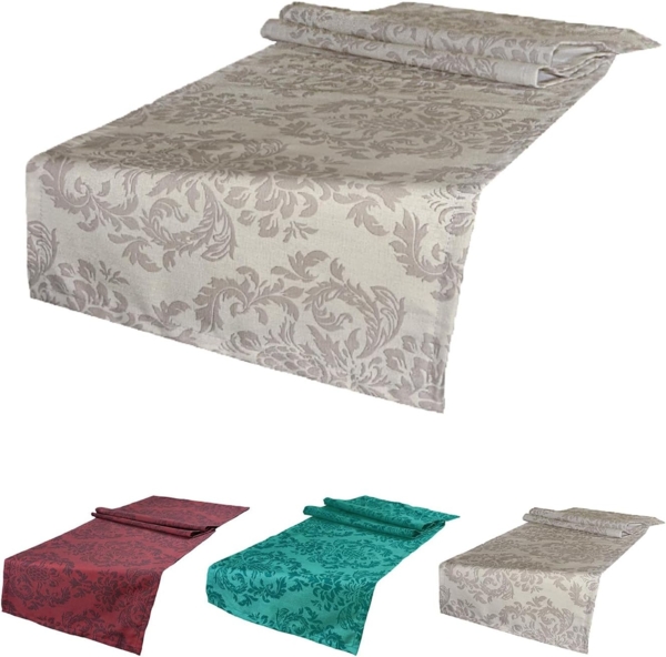 beties Tischläufer Epoche (1-tlg, 1 Stück Tischläufer), 40x150 cm Baumwolle linen-taupe