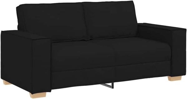 vidaXL 2-Sitzer Sofa Schwarz 140 cm Stoff 4104982