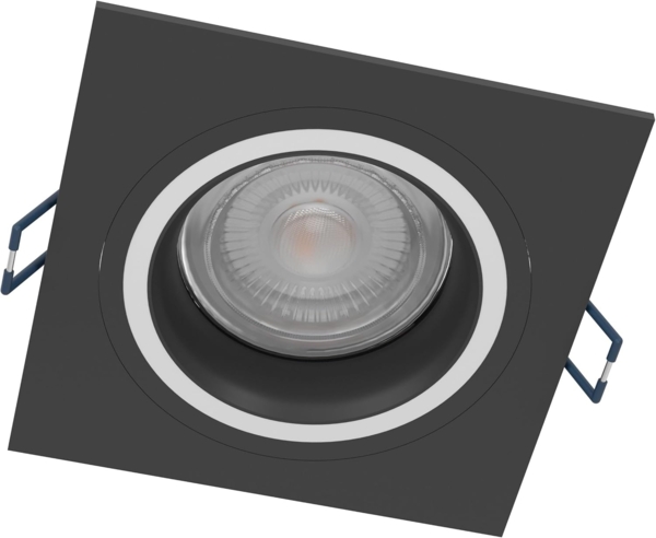 Eglo 900763 Einbauleuchte CAROSSO-Z Alu schwarz LED 5W 2700-6500K L:9. 3cm B:9. 3cm H:2. 5cm dimmbar mit Connect-Z Funktion