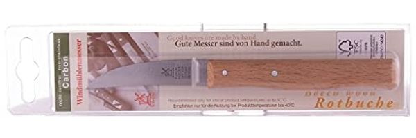 Windmühlenmesser Schälmesser Robert Herder Schälmesser Vogelschnabel, Vogelschnabelklinge, Griff aus Rotbuche Bild 2