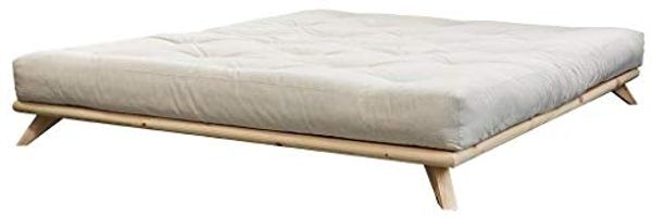 Massivholzbett Bett SENZA 160 x 200 Futonbett Gestell Kiefer natur