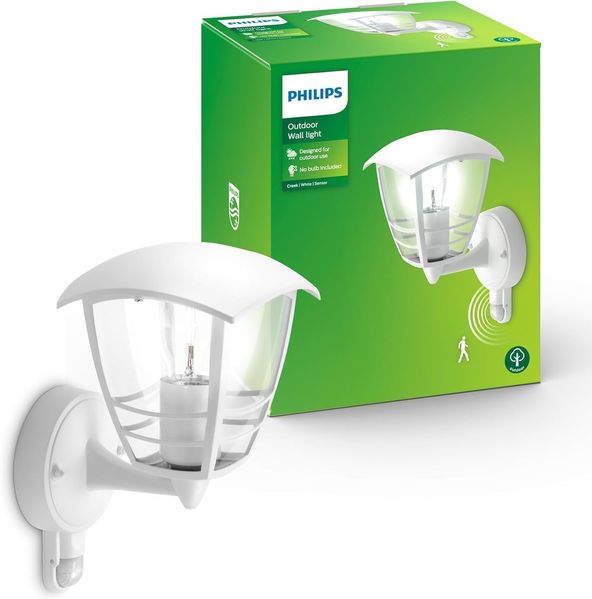 Philips Creek wall lantern white 1x60W 230V