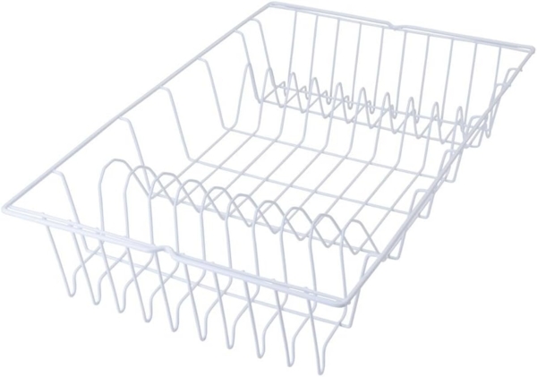 METALTEX 320145014 Germatex Spülkorb 48 x 30 cm, plastifiziert, weiß / Geschirrkorb / Abtropfgestell