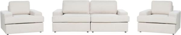 Sofa Set hellbeige 5-Sitzer ALLA