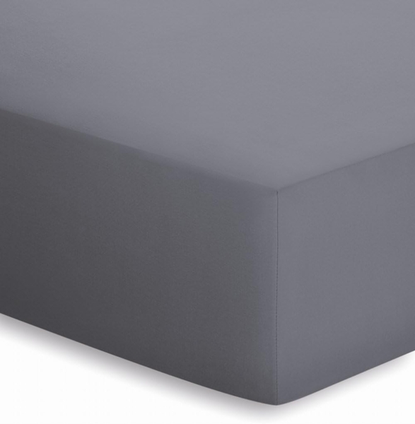 Adam Matheis 'Schlafgut' Spannbetttuch, Jersey-Elasthan, graphit, 140x200 - 160x220 cm