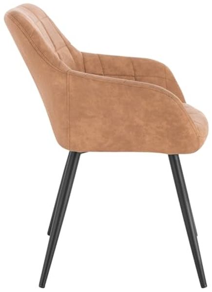 Esszimmerstuhl aus Stoffbezug Modell Rita braun Bild 6