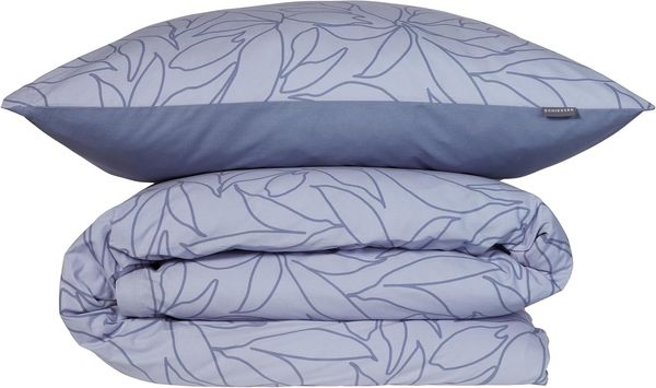 Schiesser Bettwäscheset Leaves - Renforcé - 2-teilig - 135 x 200 cm - Lavendel