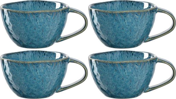 Leonardo MATERA Keramiktasse 290 ml blau 4er Set