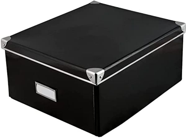 Idena Aufbewahrungsbox mit Deckel 36 x 28,2 x 17 cm schwarz