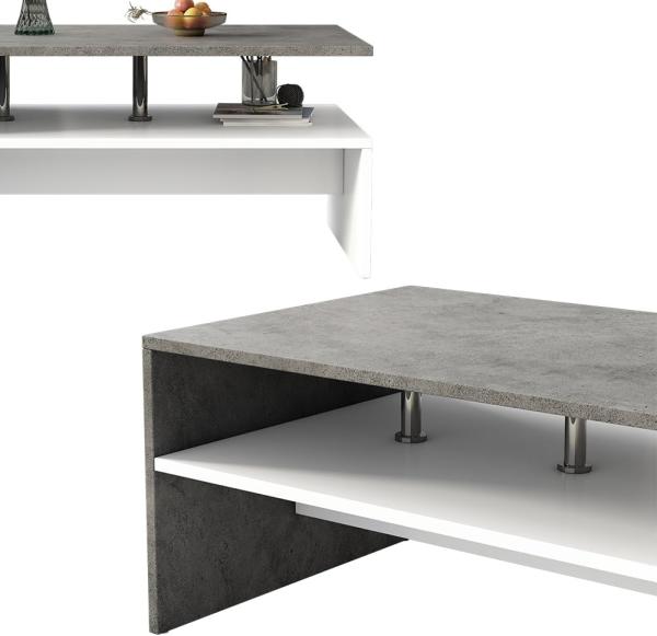 Vicco Couchtisch Beton 90 x 60 cm, Mike Bild 6