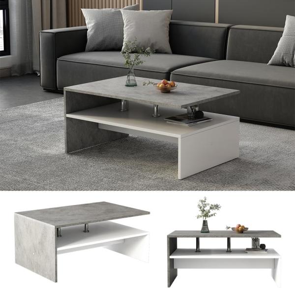 Vicco Couchtisch Beton 90 x 60 cm, Mike Bild 4