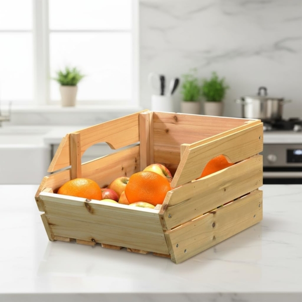 Obstkiste mit Griffen Apfelkisten Holzkisten Weinkisten Holz Kartoffelkiste