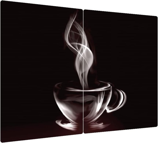 ALLboards Schneidebrett Glas Herdabdeckplatte Schneidebrett 2er Set Multi-Platte