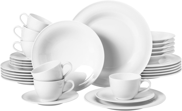 Seltmann Weiden Beat Weiß Kombiservice 30-teilig