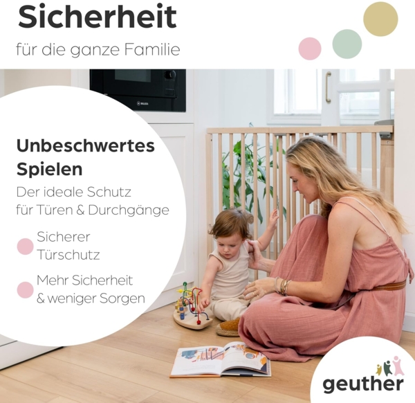 GEUTHER '2734+' Türschutzgitter, Holz natur, 86 - 133 cm Bild 8