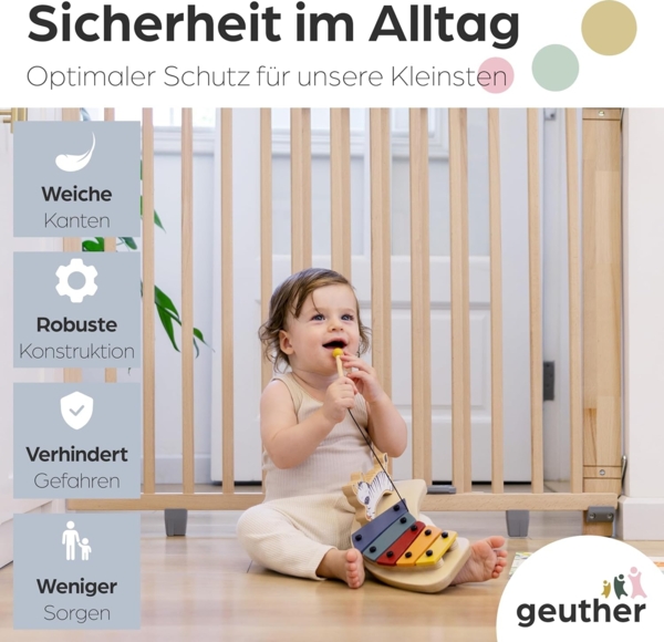 GEUTHER '2734+' Türschutzgitter, Holz natur, 86 - 133 cm Bild 5