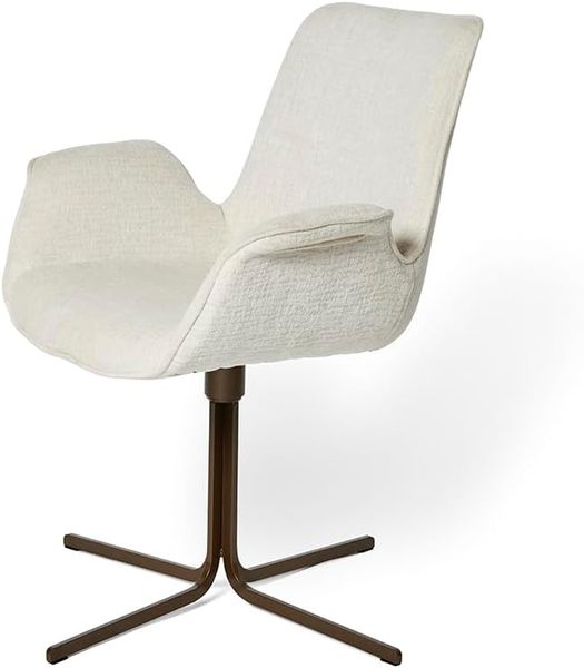 Jahnke Schalenstuhl POLE TWIST, Drehbar, gepolstert, mit Armlehnen, Metallgestell, B:65xT:63xH:85 cm