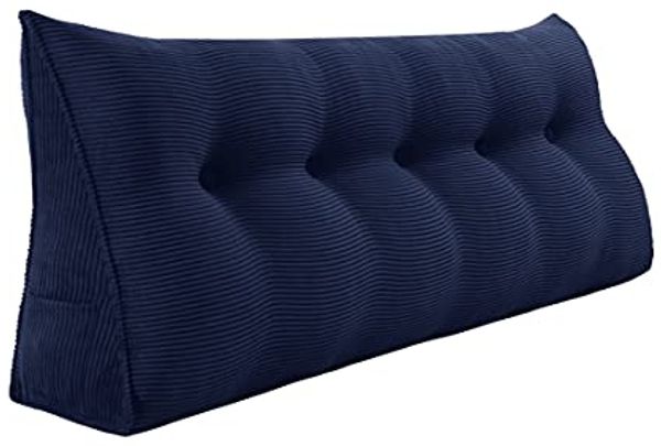 VERCART Keilkissen, Marineblau, Cord, 50 x 20 x 160 cm