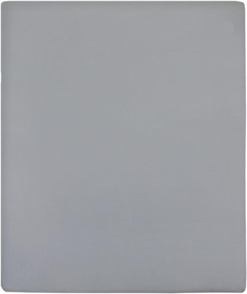 vidaXL Spannbettlaken 2 Stk. Jersey Grau 180x200 cm Baumwolle 136209