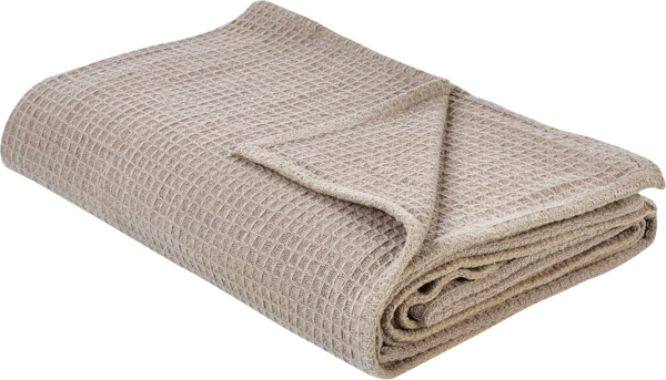 Tagesdecke RAGALA Baumwolle 200 x 220 cm Taupe