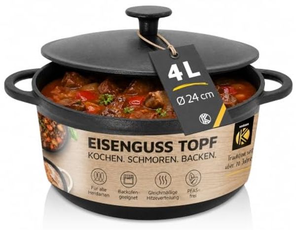 KARL KRÜGER Fleischtopf Rustica Ø24cm Gusseisen