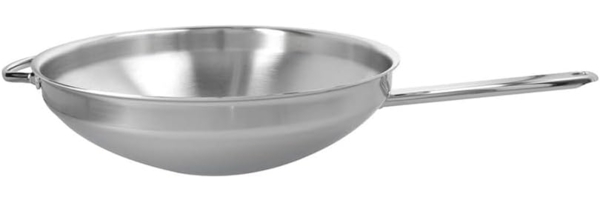 Demeyere Apollo 7 Wok flacher Boden 36 cm, 18/10 Edelstahl