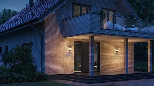 Steinel 'L 10' Außenleuchte, 180°-Infrarot-Sensor, Kunststoff Schwarz, 25,5 x 17,5 x 22,4 cm Bild 3