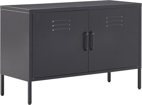 Sideboard schwarz 2 Türen URIA