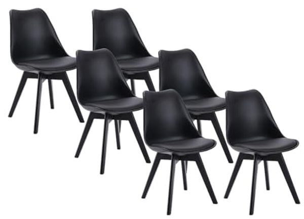 Vente-unique - JODY Stuhl Plastik Schwarz - B 57 cm x H 82 cm x L 49 cm