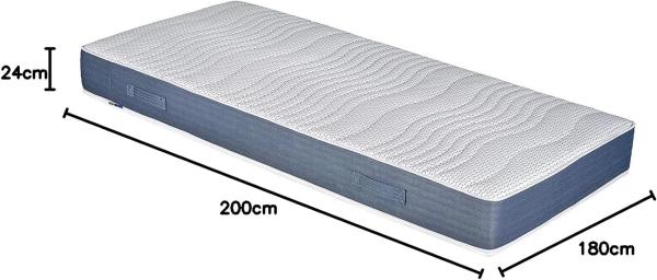 Malie 7-Zonen Tonnen-Taschenfederkernmatratze 'Oasi Premio' H3, 180x200 cm Bild 2