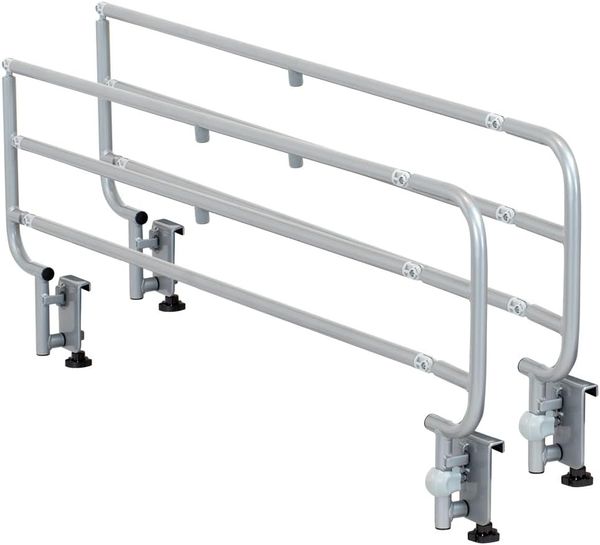 Geriafy - Klappbare Bettgitter für verstellbare Betten, Sehr Robust , Handquetschschutz (2er Set)