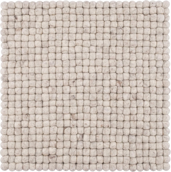 myfelt Stuhlkissen Filzkugel Sitzauflage eckig - 36 x 36 cm, 100% reiner Schurwolle, quadratisch, schmutzabweisend