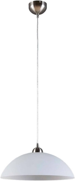 Lindby Hängeleuchte Valeria, Glas Weiß IP20, 1 x 15 W LED