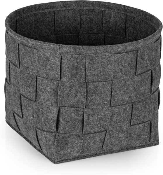 N8WERK Aufbewahrungskorb Filz 32x32x32cm dunkelgrau
