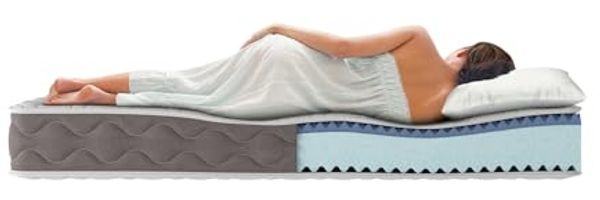 Talamo Italia - Altare-Einzelmatratze, Memory Foam-Matratze, ergonomische Matratze, milbenhemmende und hypoallergene Matratze, 100% Made in Italy, 80 x 190 x 21 cm Bild 7