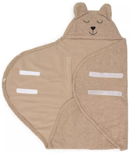Jollein Bear Einschlagdecke - Biskuit Braun Bild 3
